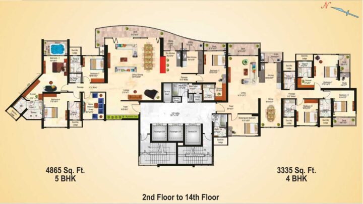 SNN Clermont 3 & 4 Bedroom Ready Apartments Nagavara ORR Hebbal